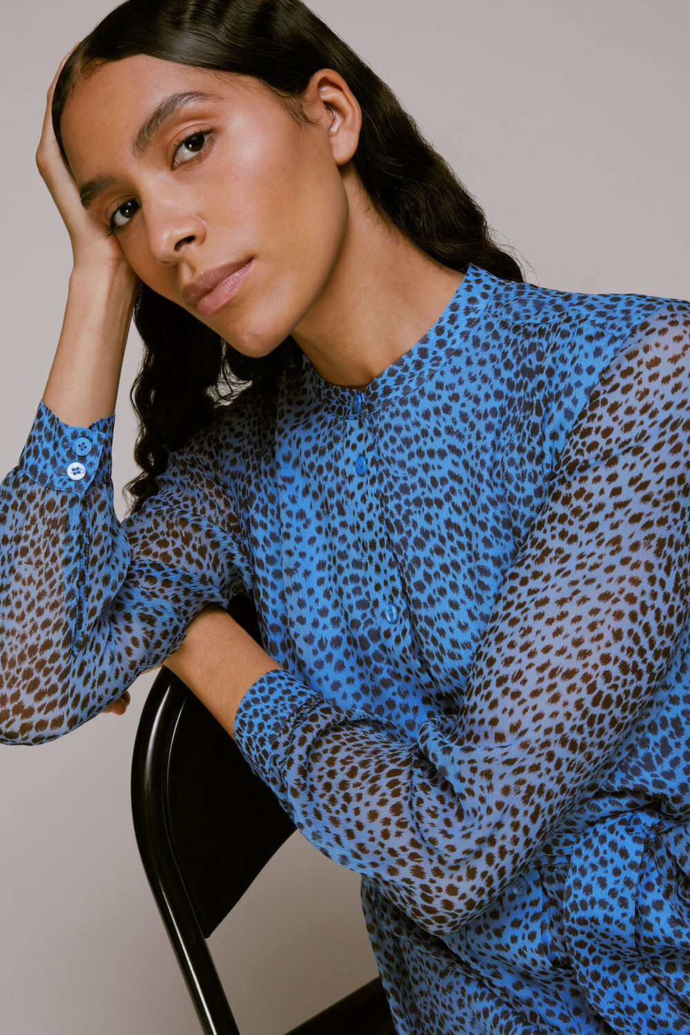 Gradient Animal Print Dress