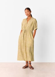 Petite Tiger Flame Midi Dress