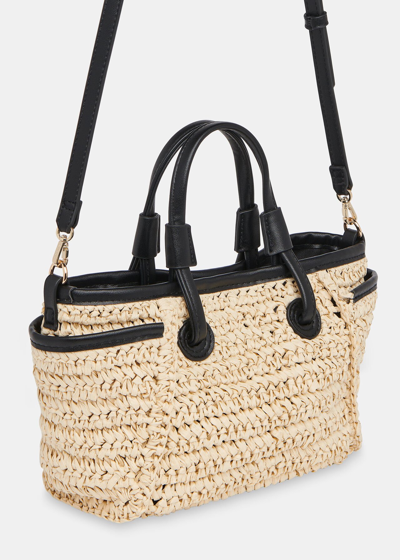 Aylin Mini Straw Tote Bag