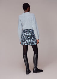 Brushed Dalmatian Mini Skirt