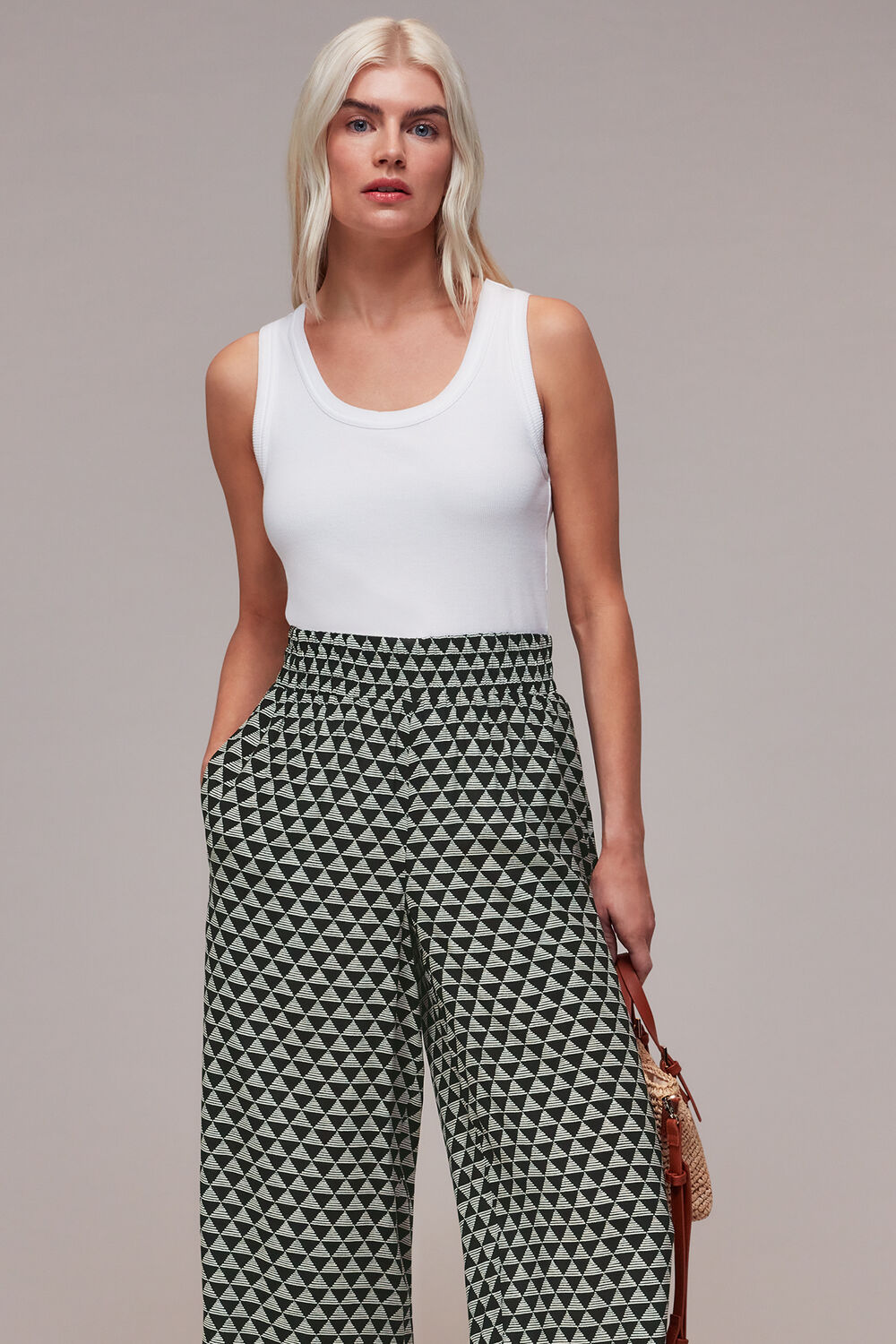 Triangle Checkerboard Trouser
