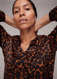 Smudge Animal Frill Dress