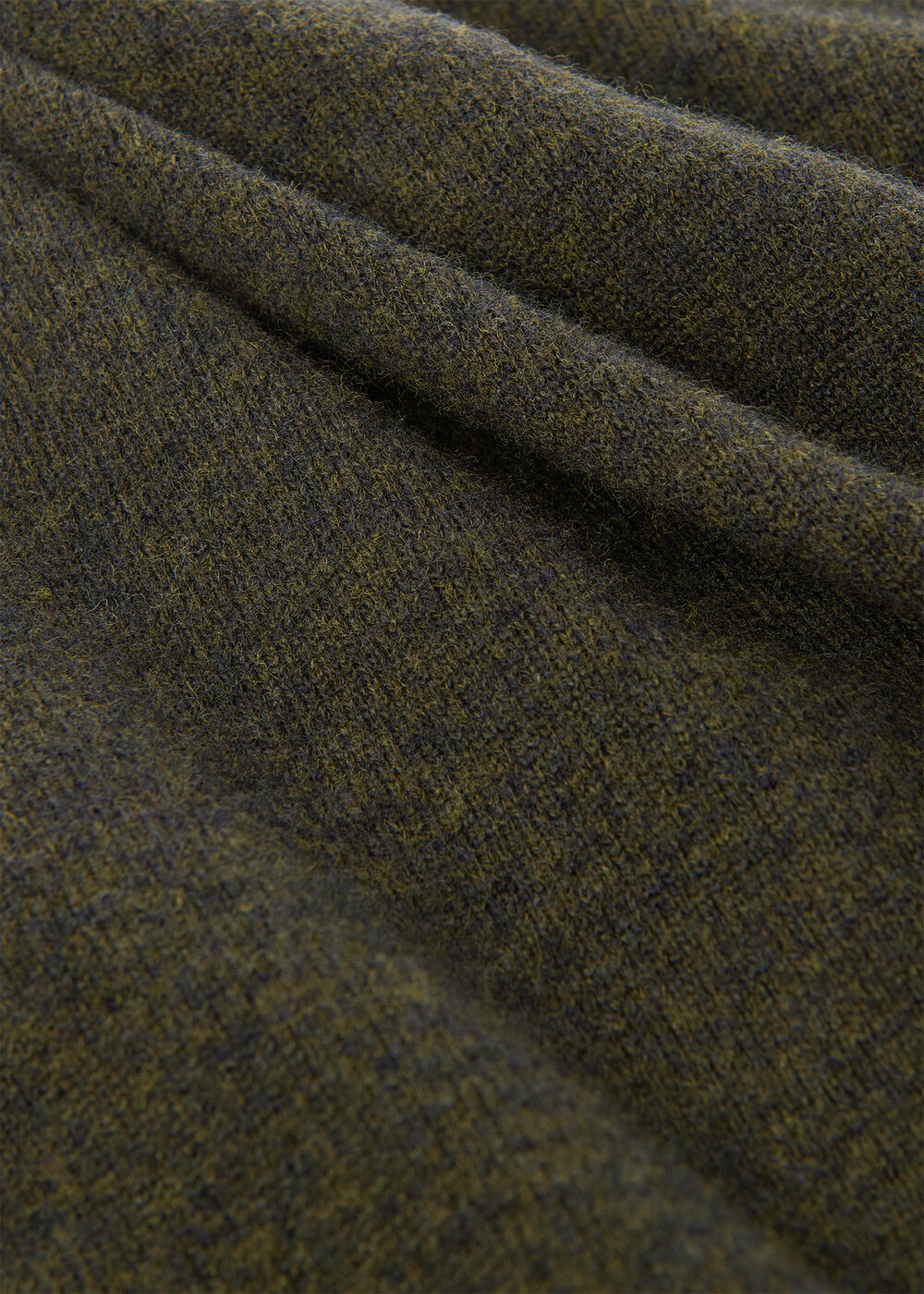 Military Crew Neck Cardigan
