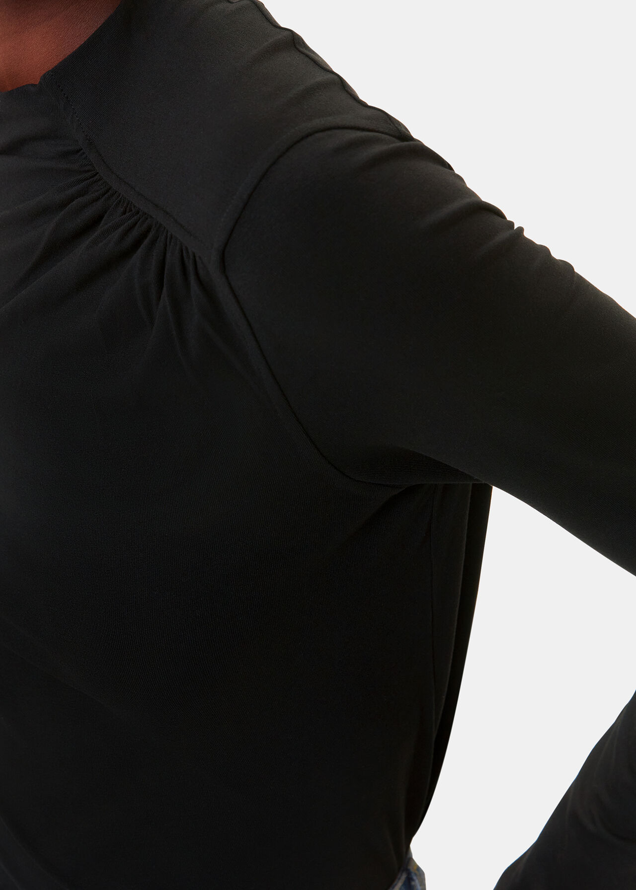 Ruched Front Detail Jersey Top