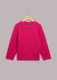 Textured Crew Neck Sweater