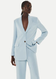 Crepe Relaxed Boyfriend Blazer