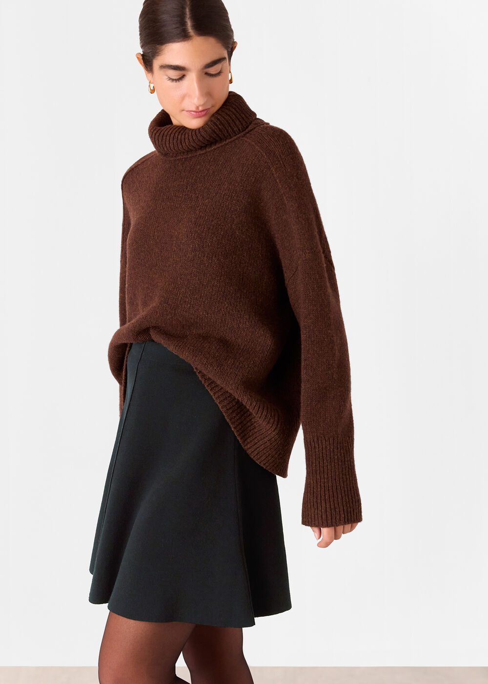 Flippy Knitted Mini Skirt