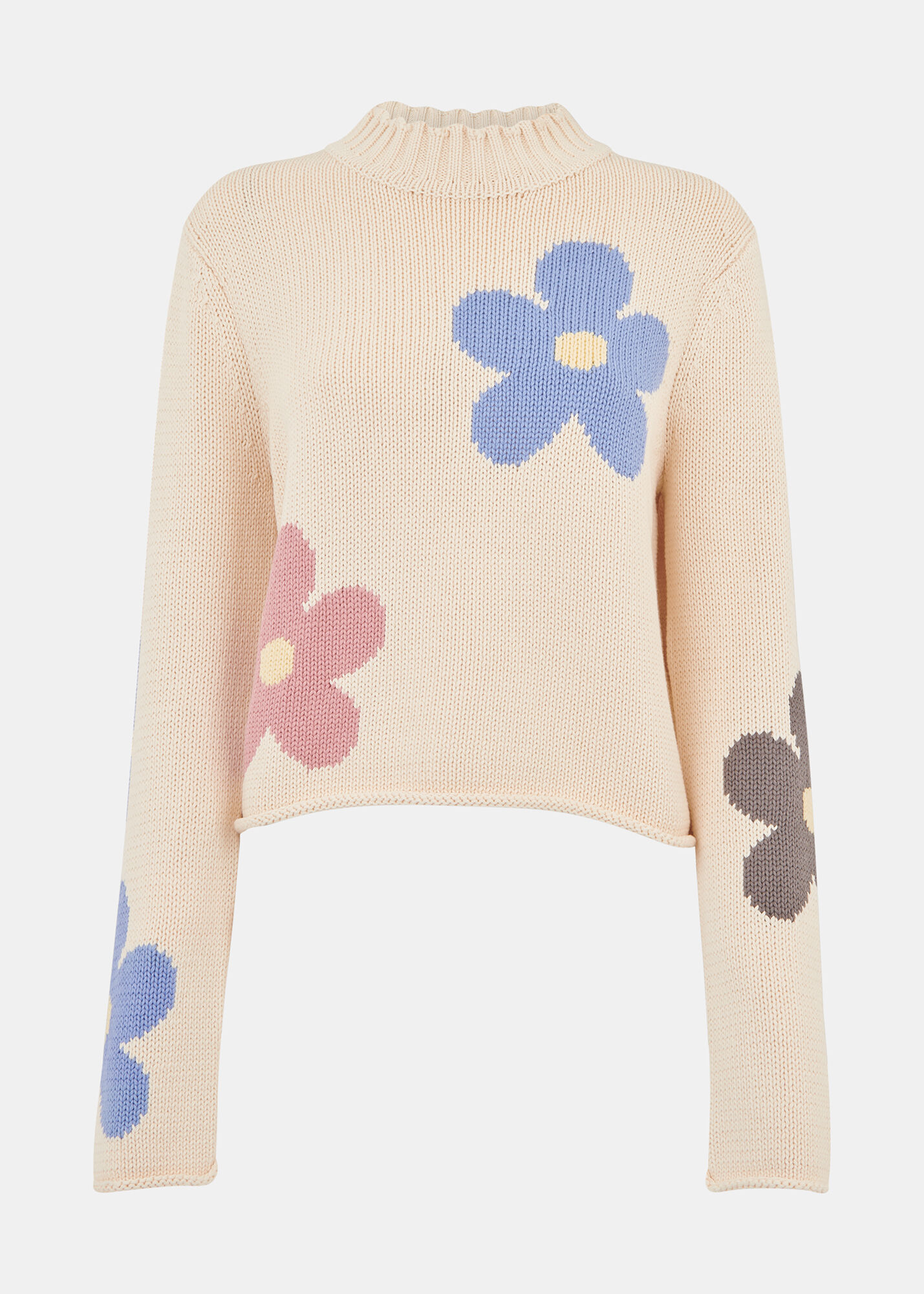 LEAF PATTERN OVER KNIT / ivory , khakibrown , navy / free 2024AW collection  Thema 「Paris」 パリらしさを感じられる歴史的建築物に施されているリーフ柄をイメージしたニット。ざっくりとした透かし編みが特徴的な1枚となっております。  左右非対称の変形衿や丸みを 