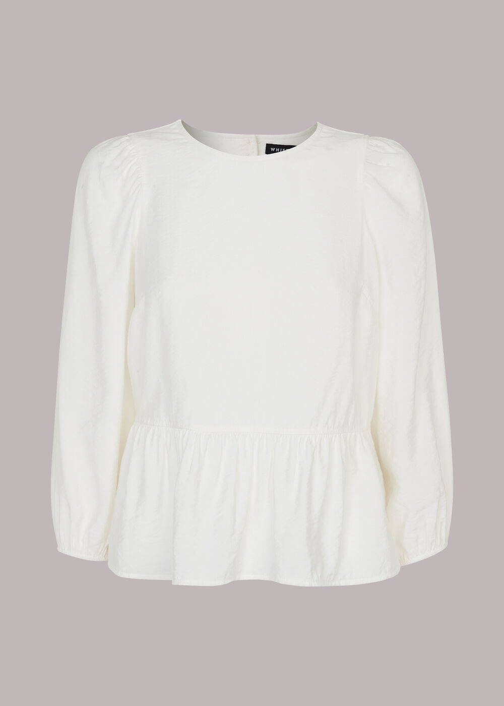 Cut Out Peplum Top