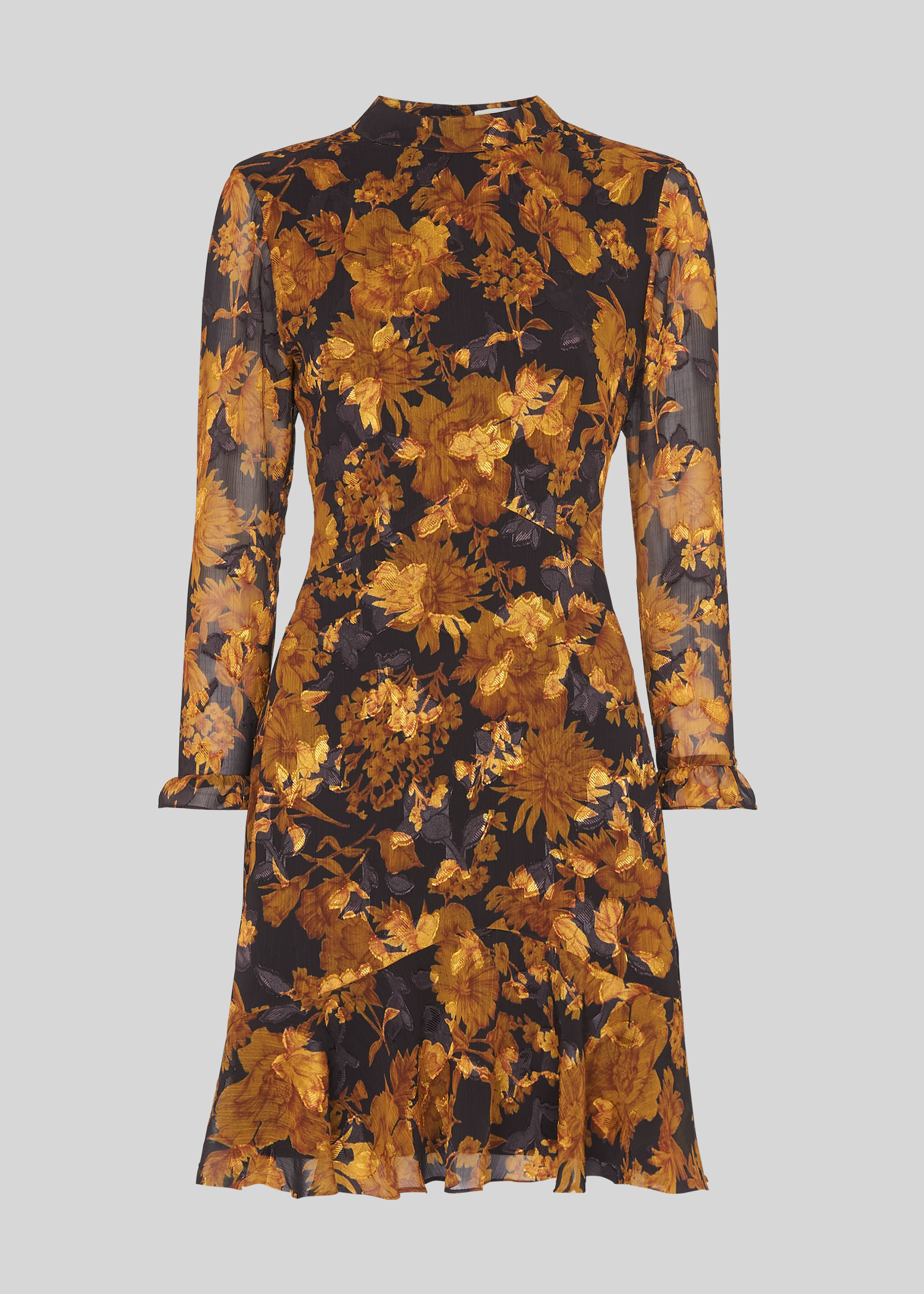 Yellow Multi Eleanor Dress WHISTLES