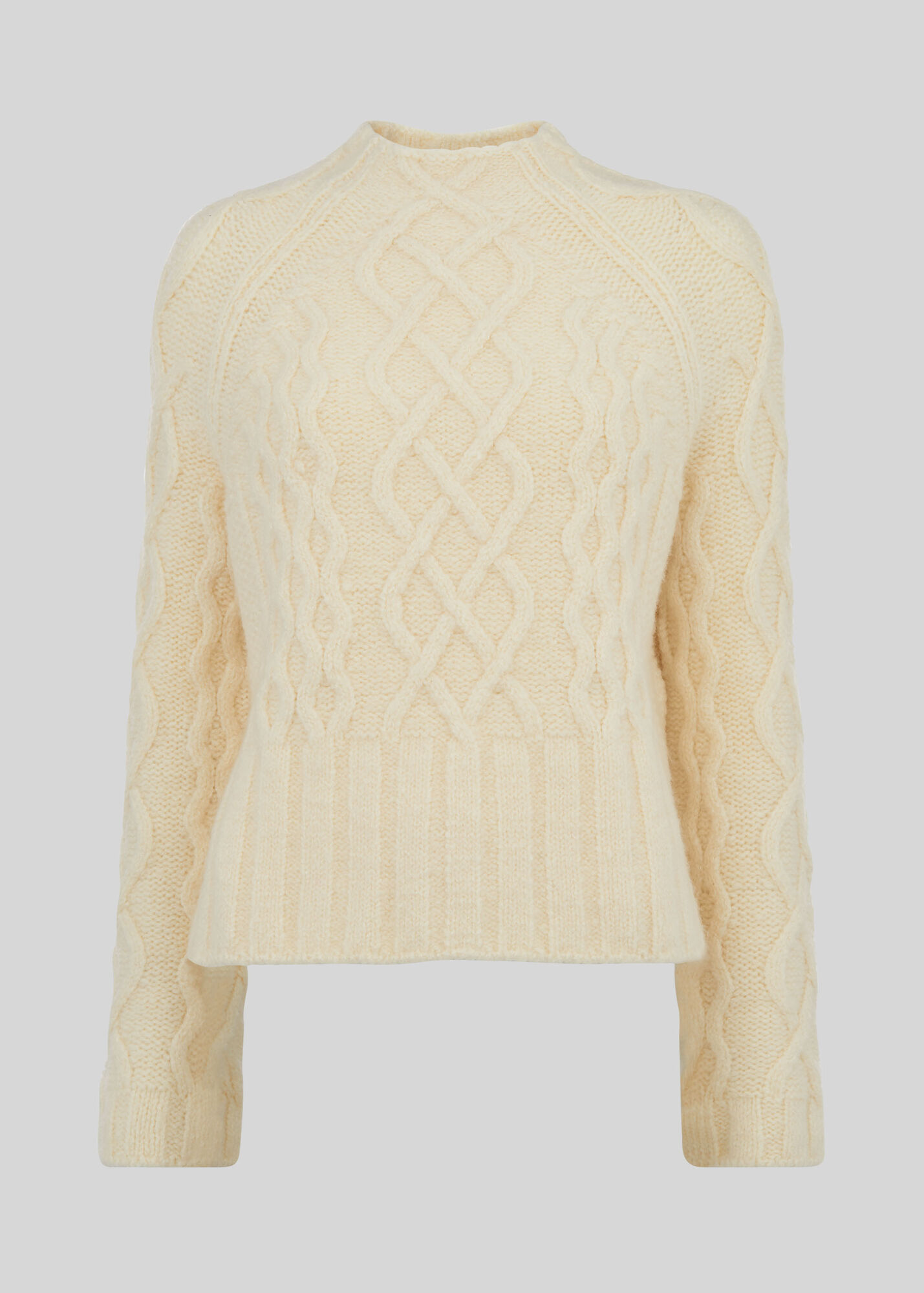 Ivory Modern Cable Sweater | WHISTLES