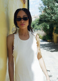 Slim Oval Sunglasses