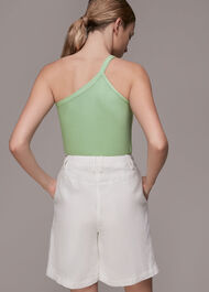 Ribbed One Shoulder Cami