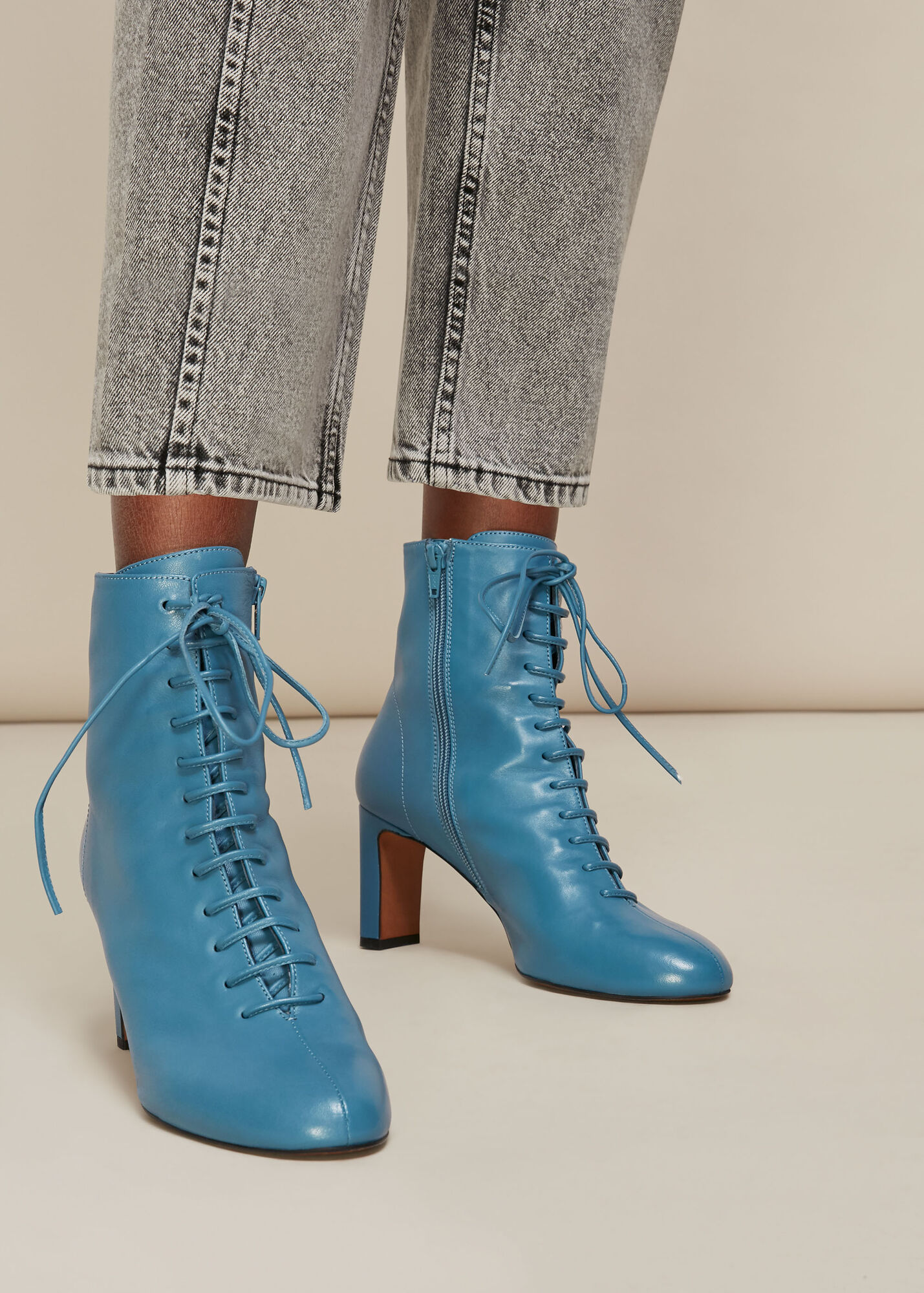 whistles amber lace up boot