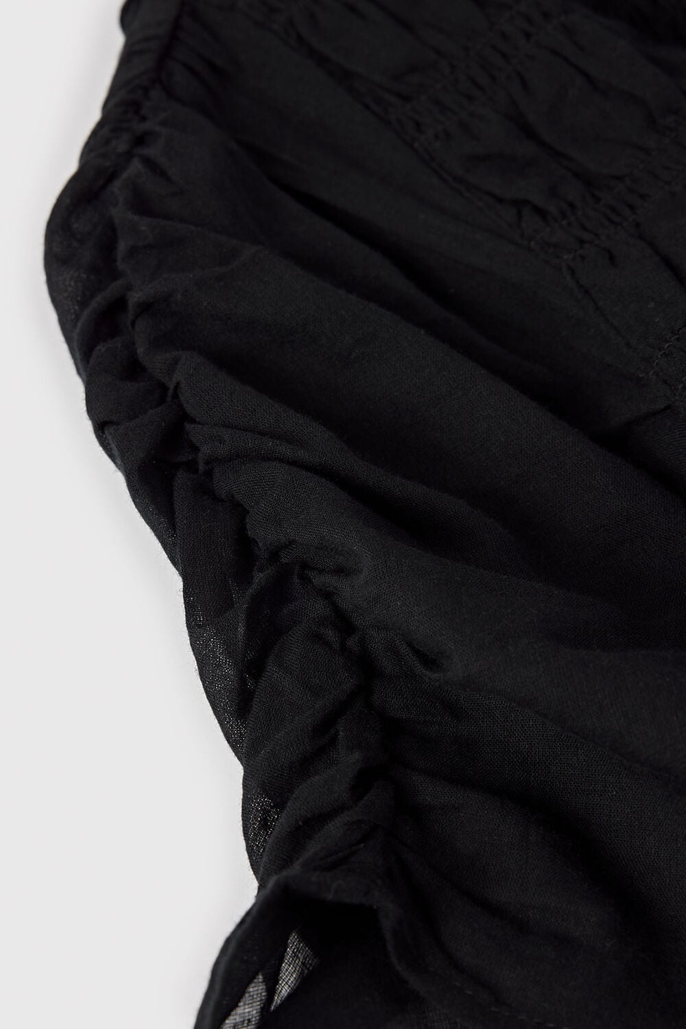 Black Avery Smocked Dress