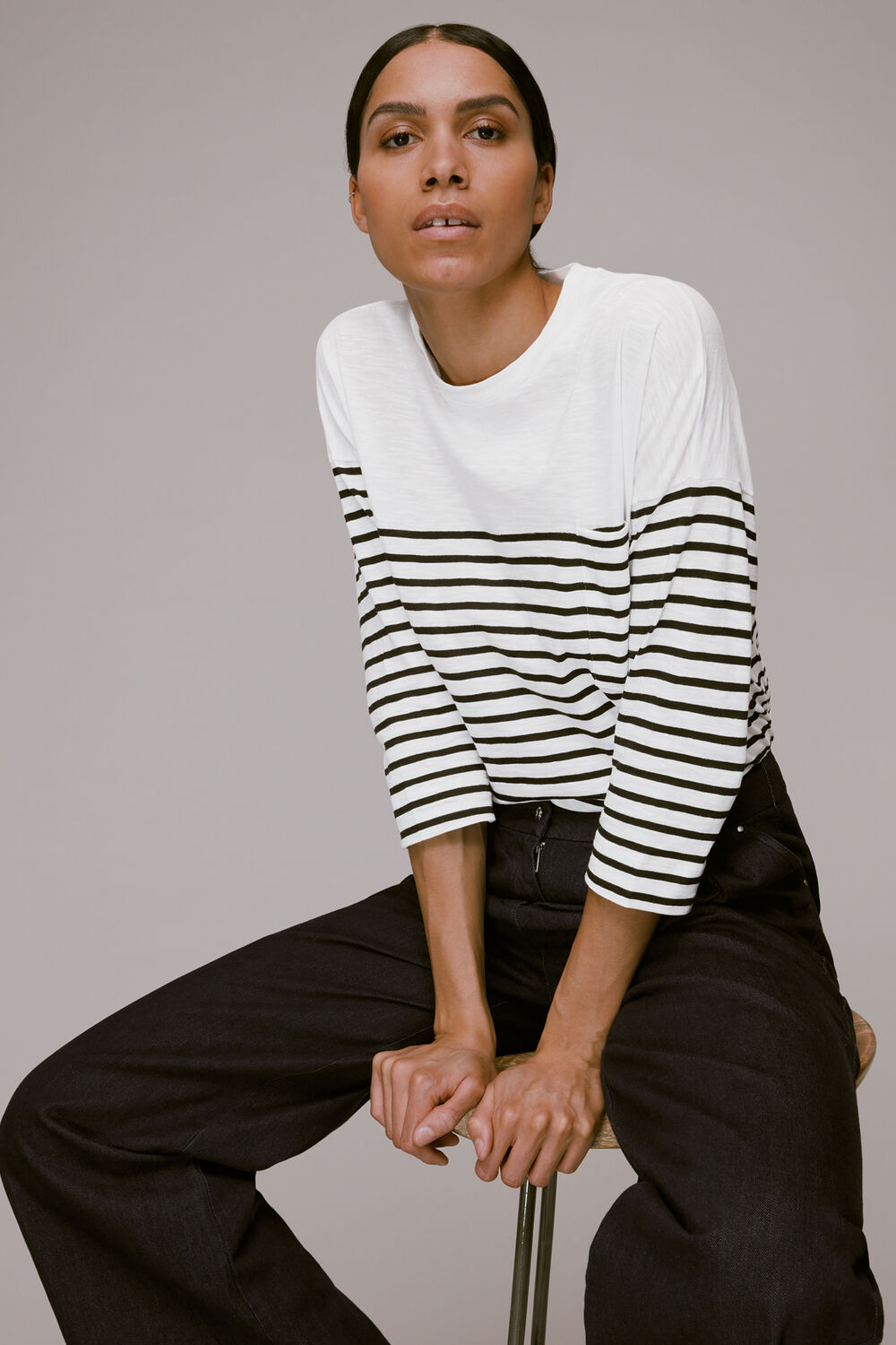 Breton Cotton Pocket Top