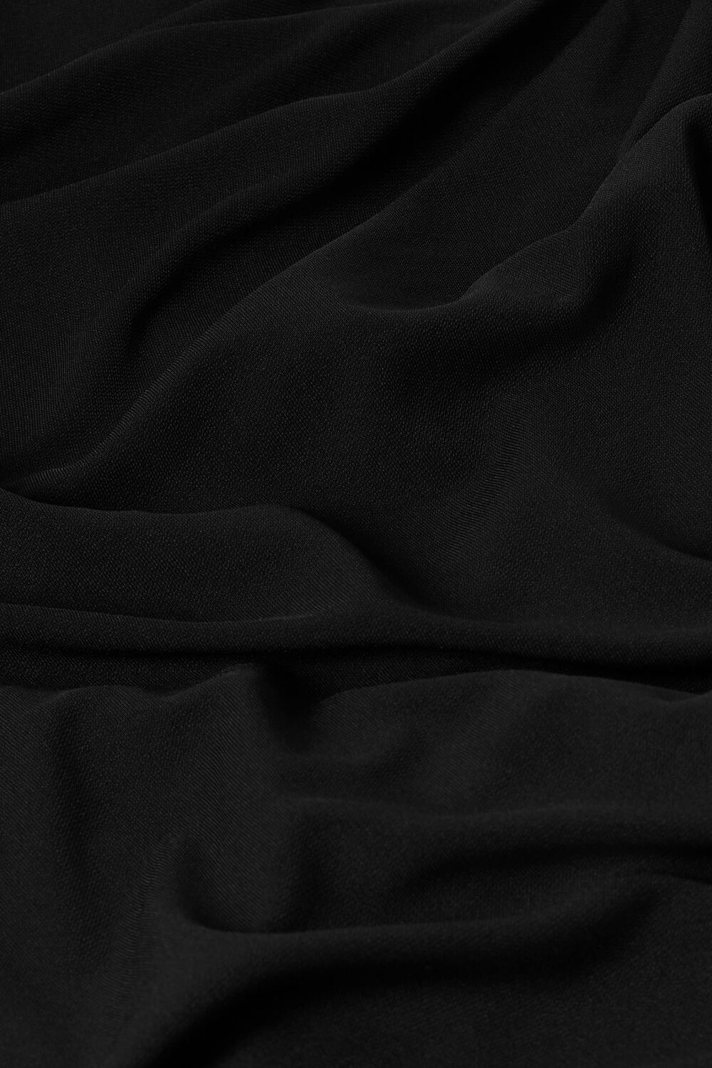 Black Jersey Sheer Underlayer Dress