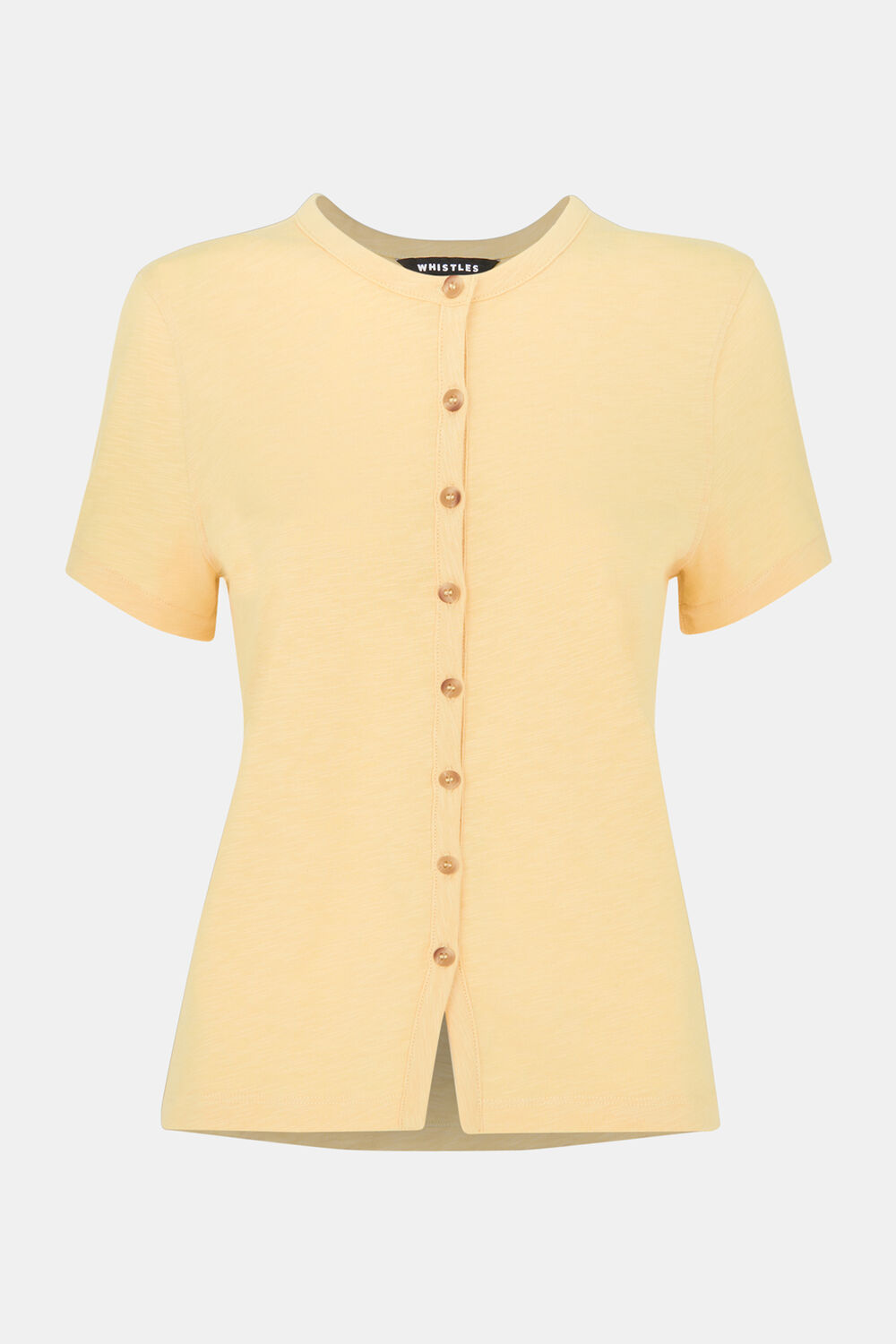 Isla Round Neck Button Tee