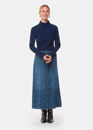 Textured Detail High Neck Knit