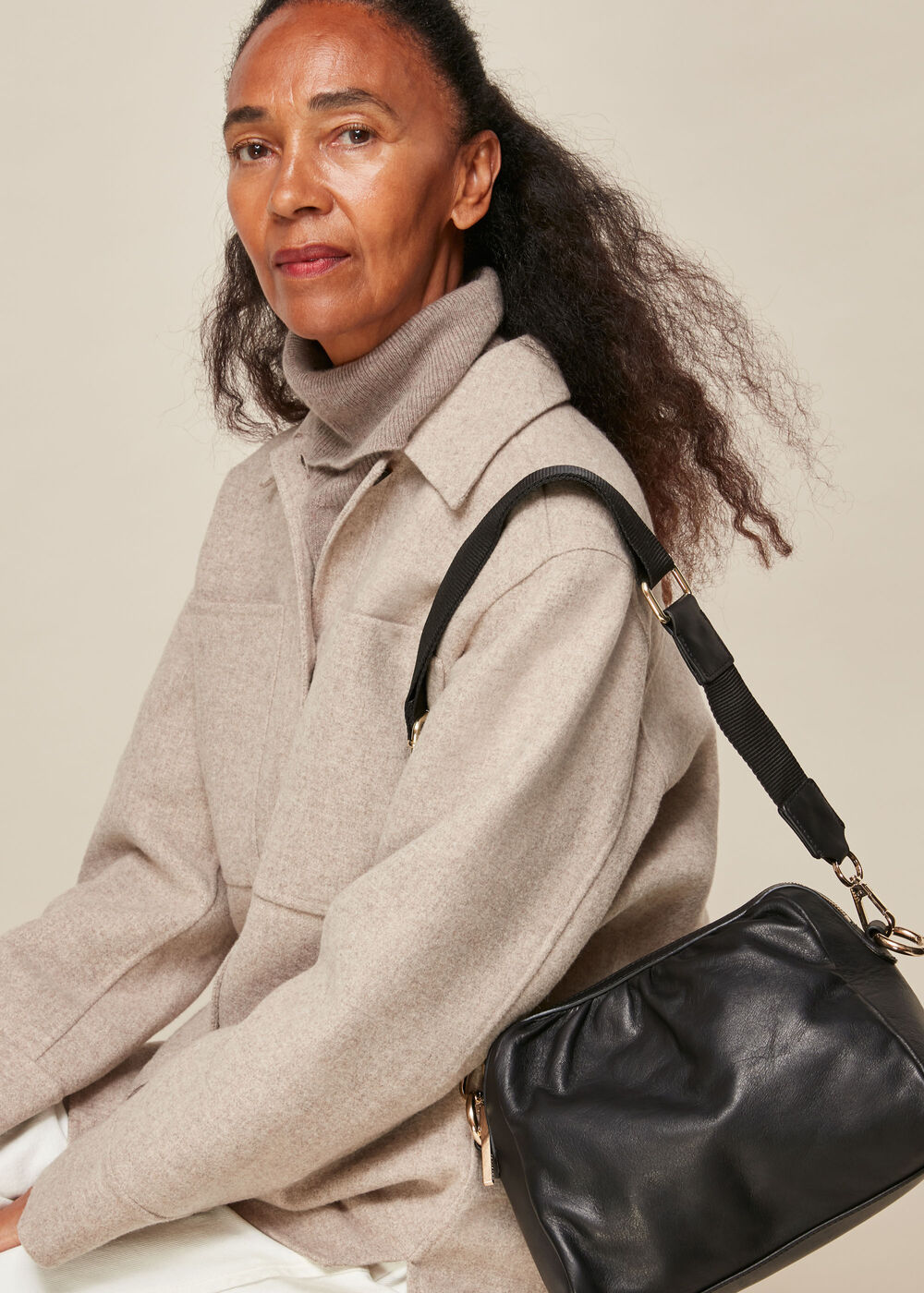 Leonie Gathered Shoulder Bag