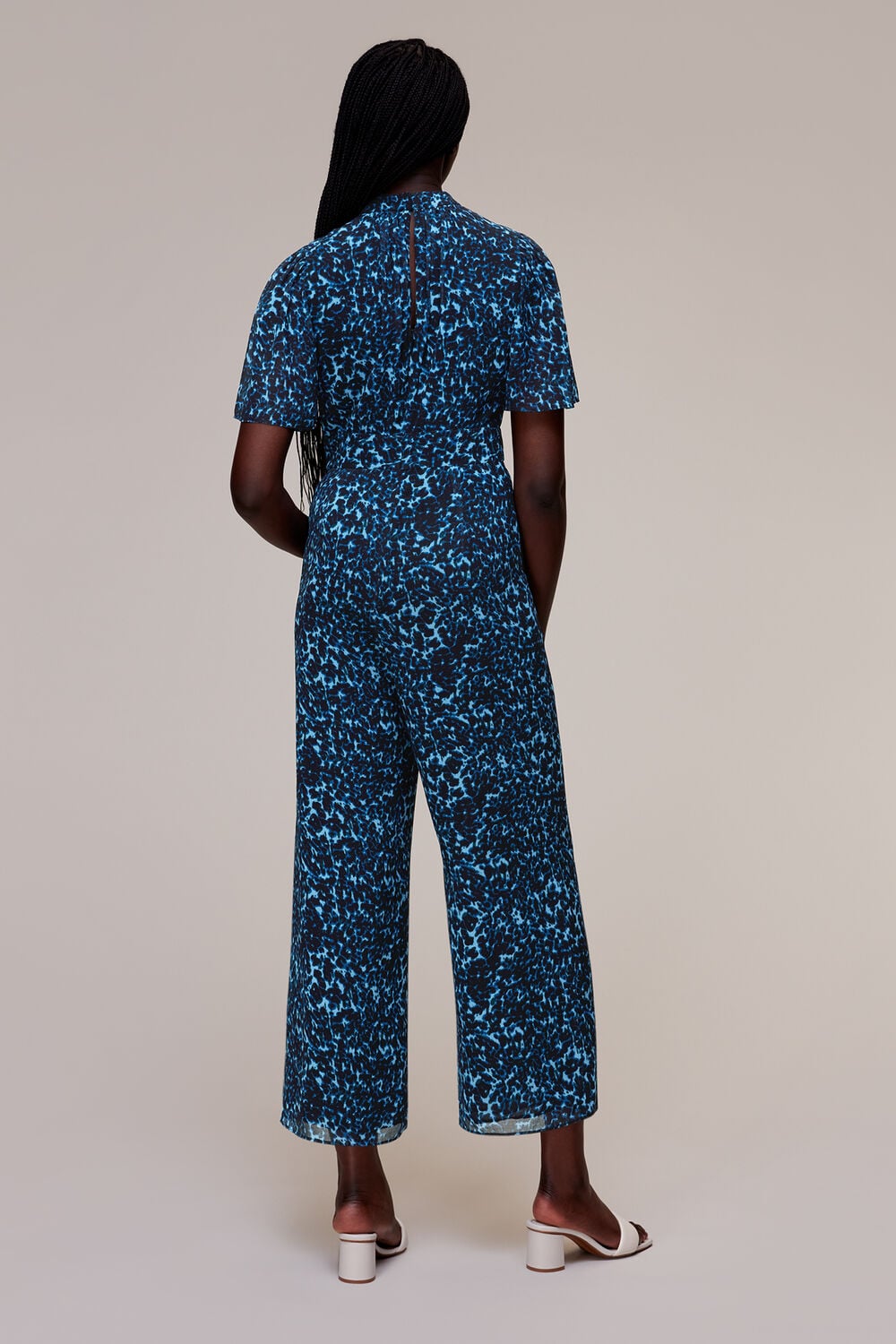Brushed Leopard Print Jumpsuit