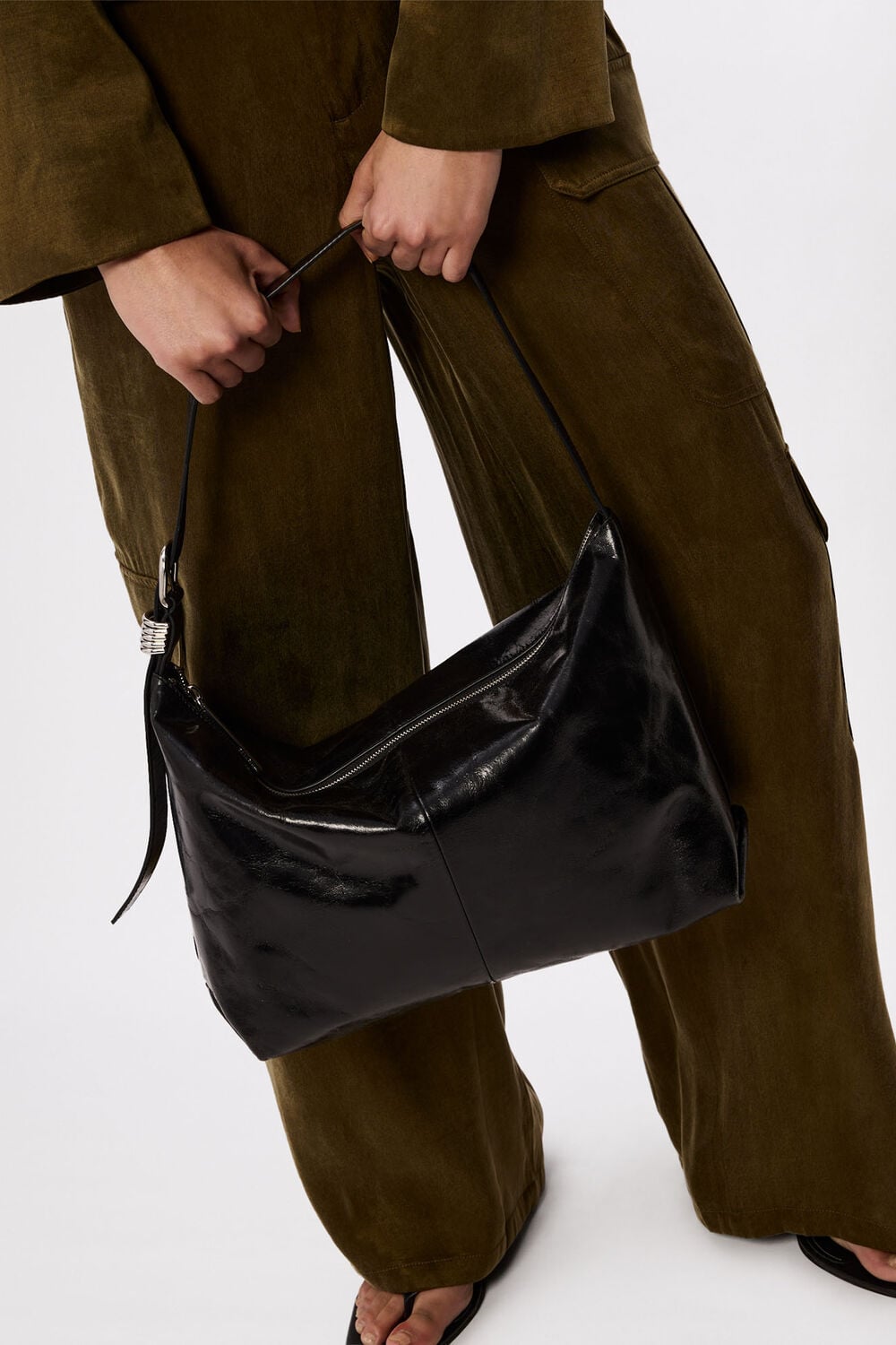 Ring Detail Shoulder Bag