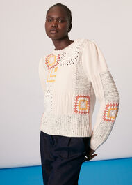 Patchwork Crochet Jumper