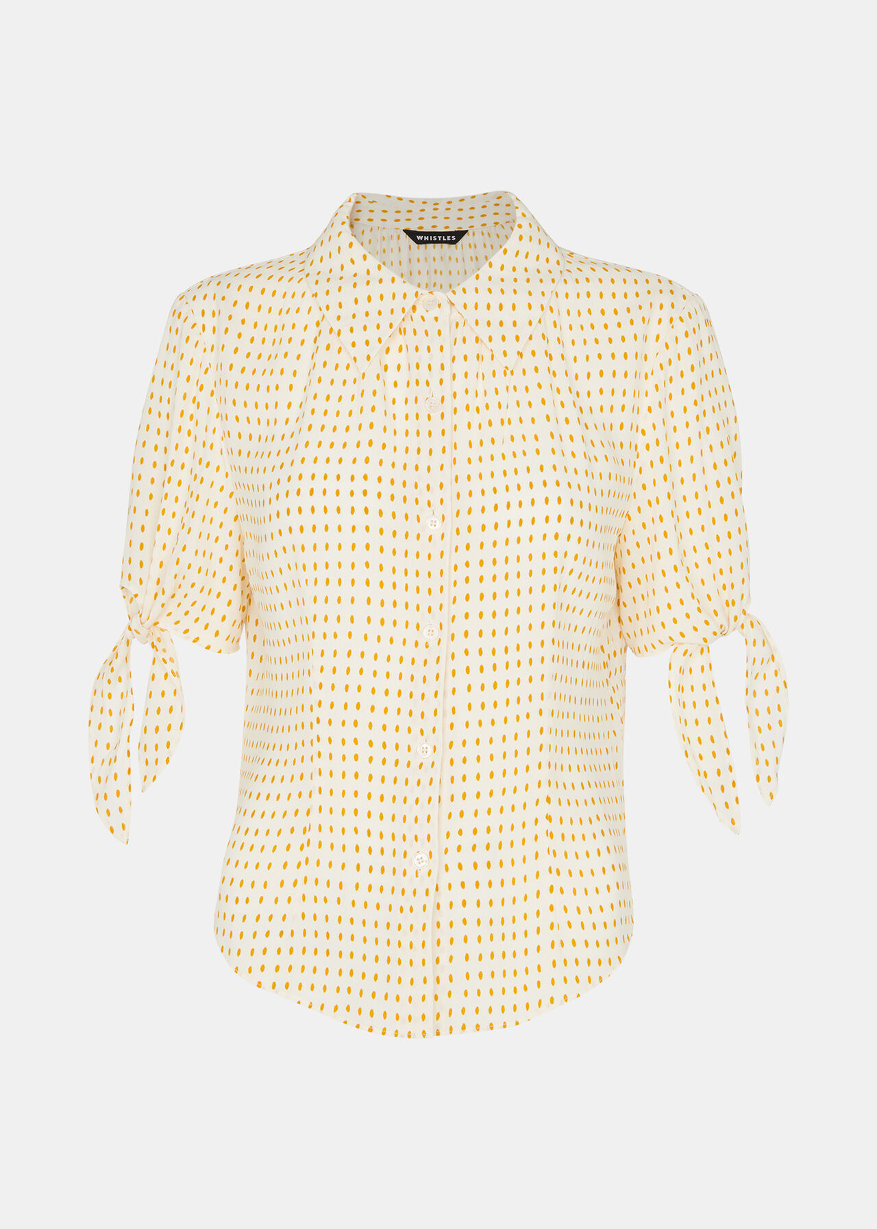 Oval Spot Tie Sleeve Shirt
