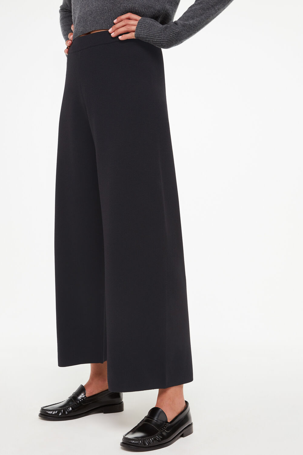 Knitted Wide Leg Trouser