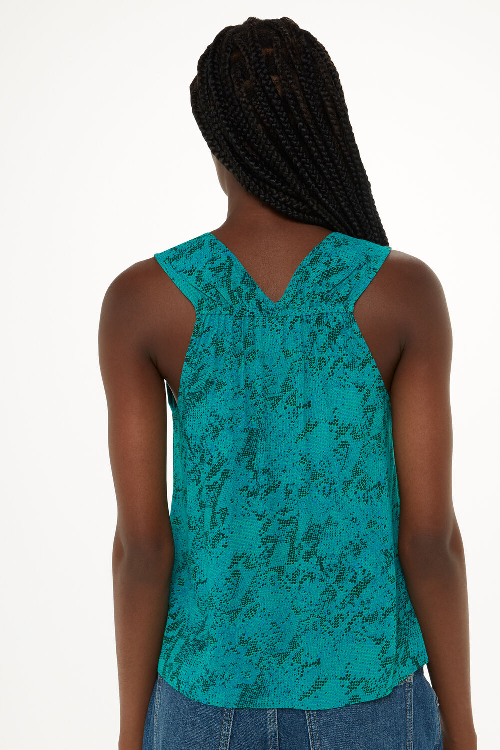 Diagonal Snake Vest Top