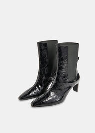 Darla Croc Heeled Boot