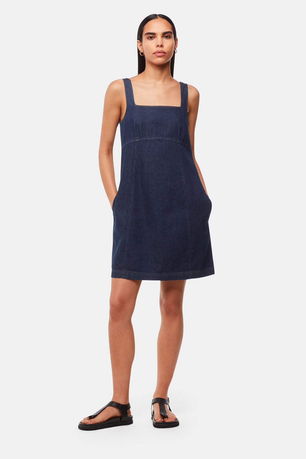 Denim Pinafore Dress