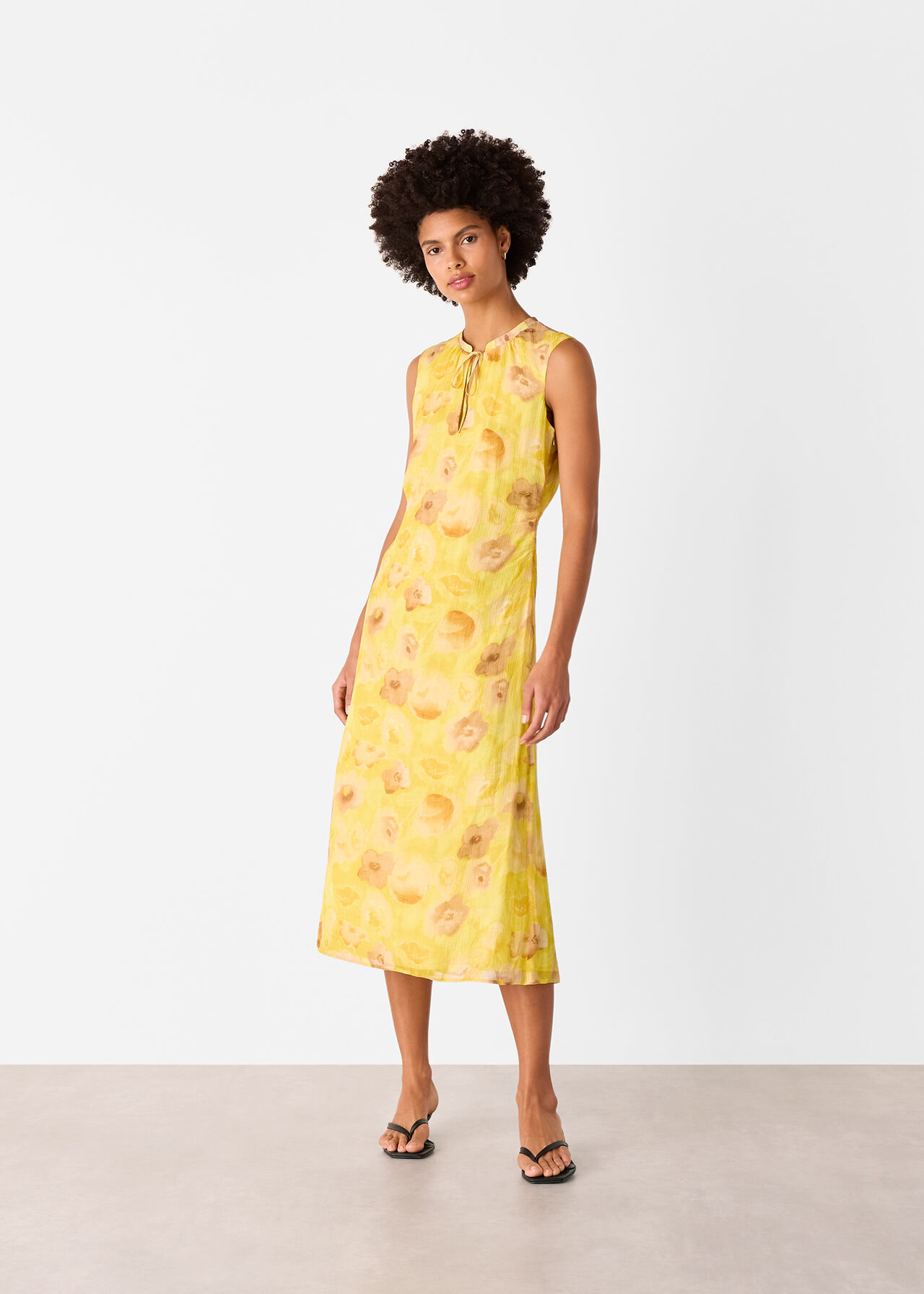 Sunshine Floral Textured Dress