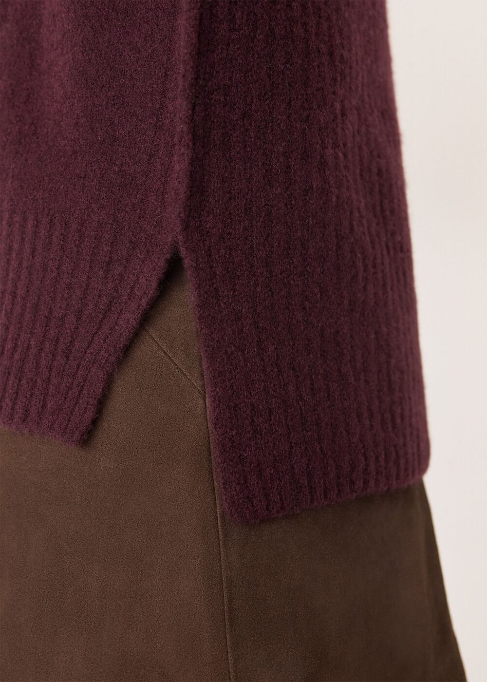 Roll Neck Wool Mix Jumper