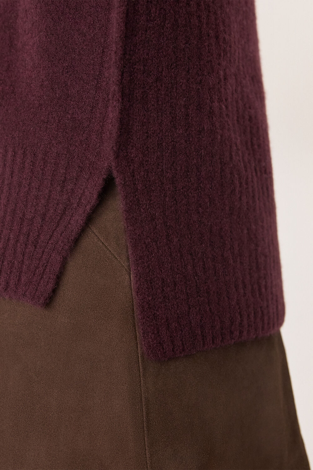 Roll Neck Wool Mix Jumper
