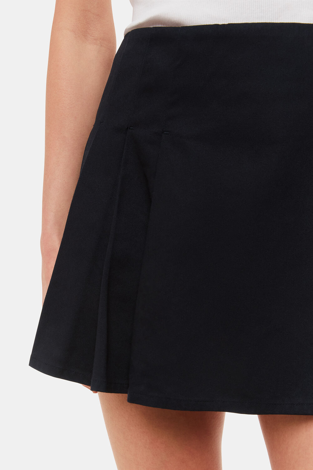 Pleated Mini Skirt
