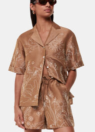 Embroidered Scribble Short