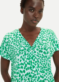 Smooth Leopard Print Blouse