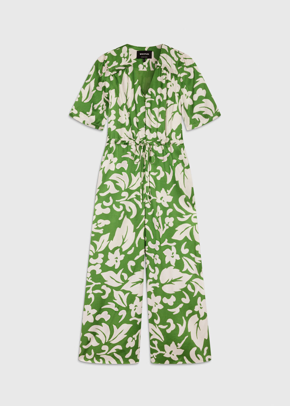 Floral Tie Waist Jumpsuit