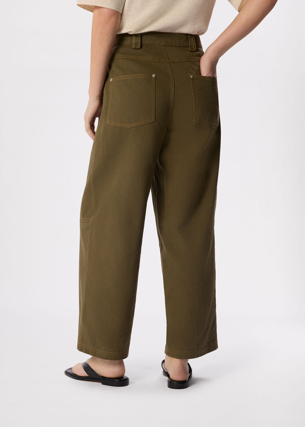 Barrel Mid Rise Trouser