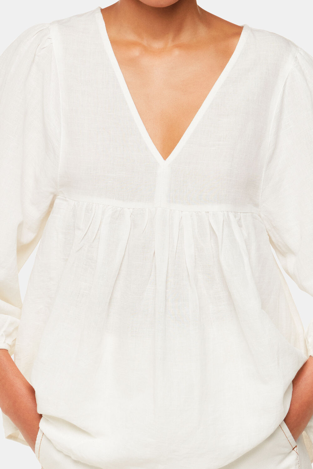 Gloria Linen Blend Blouse