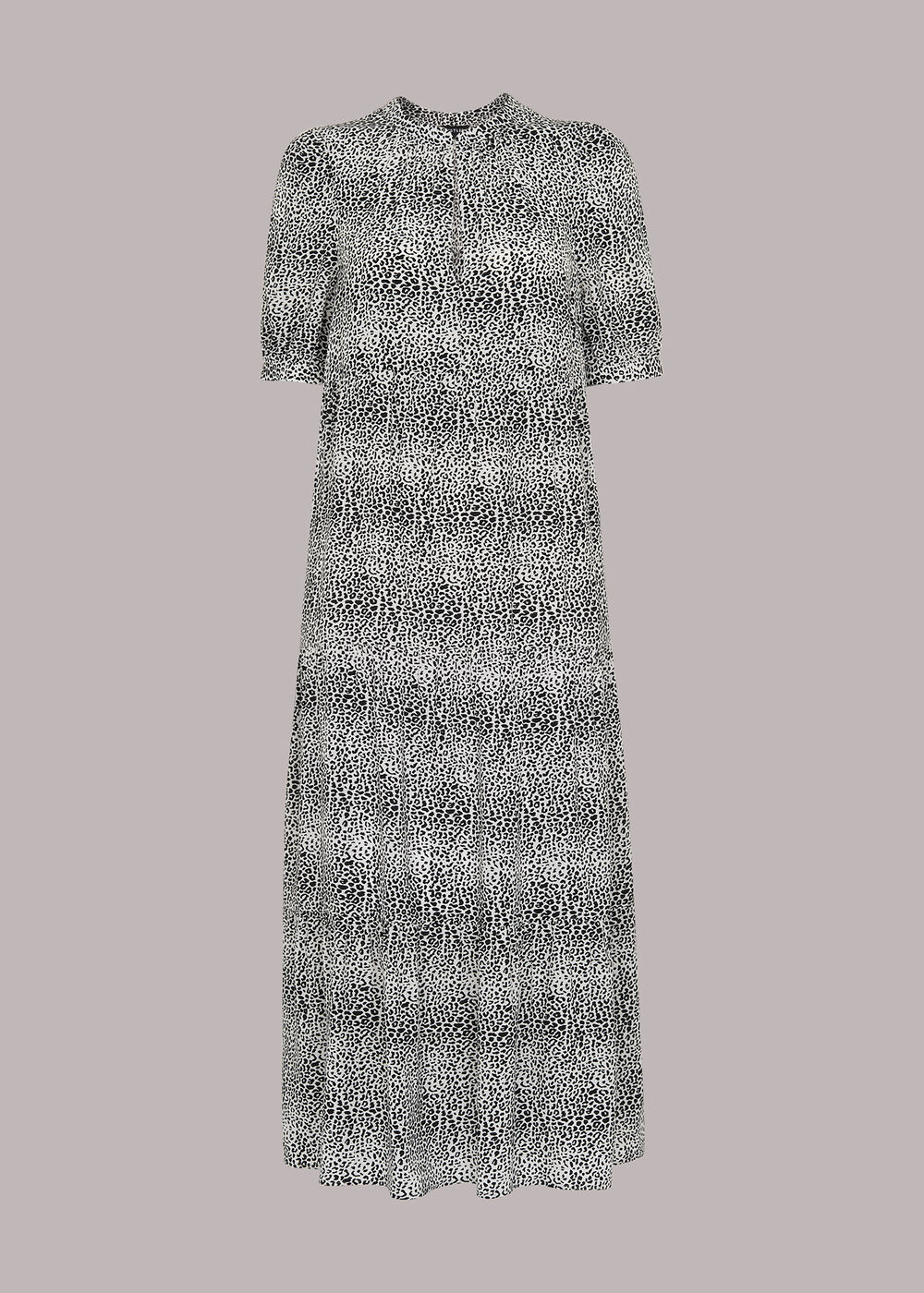 Gradient Leopard Trapeze Dress