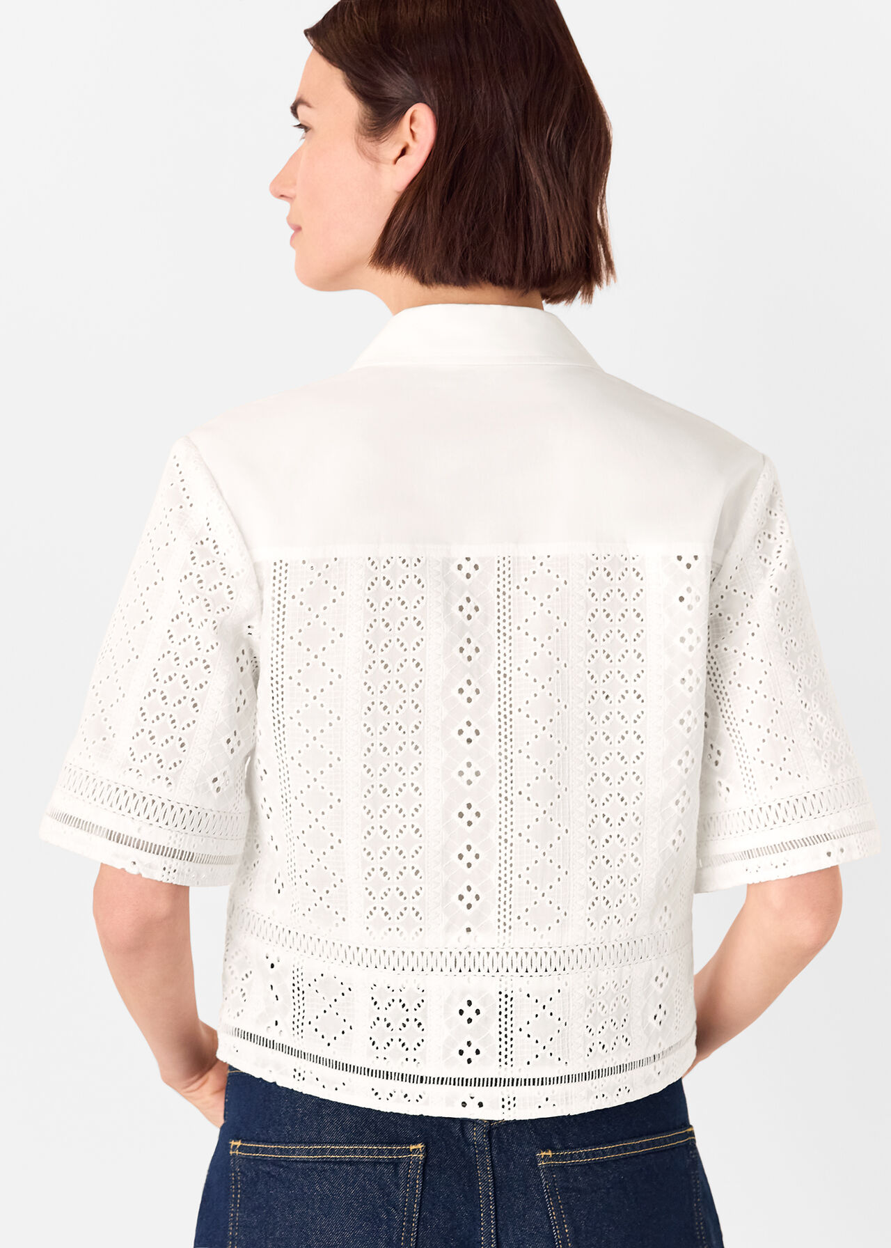 Broderie Cotton Shirt