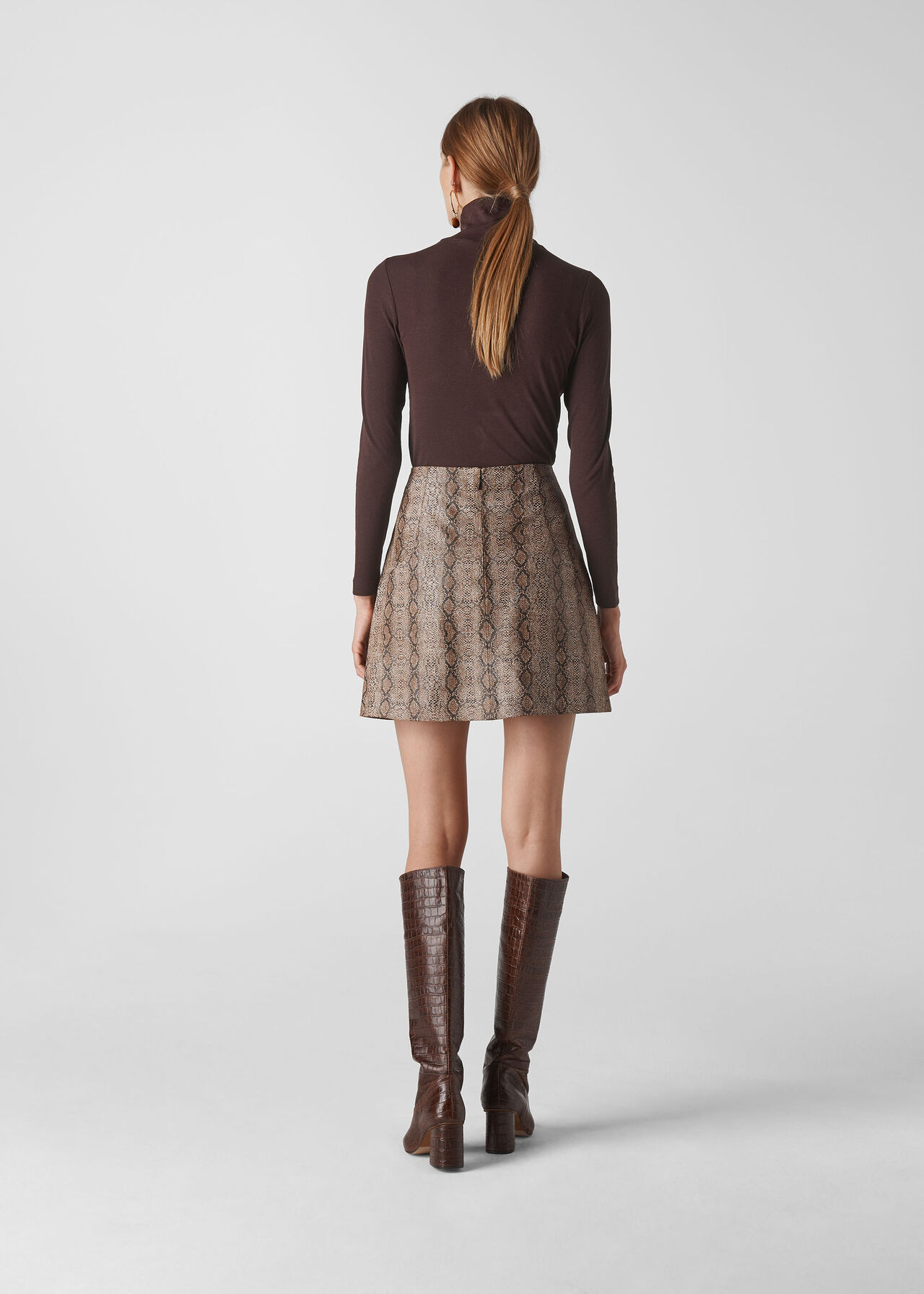 Essential Polo Neck Brown
