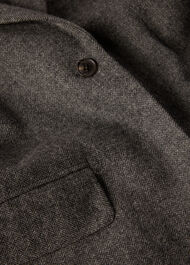 Herringbone Wool Blend Blazer