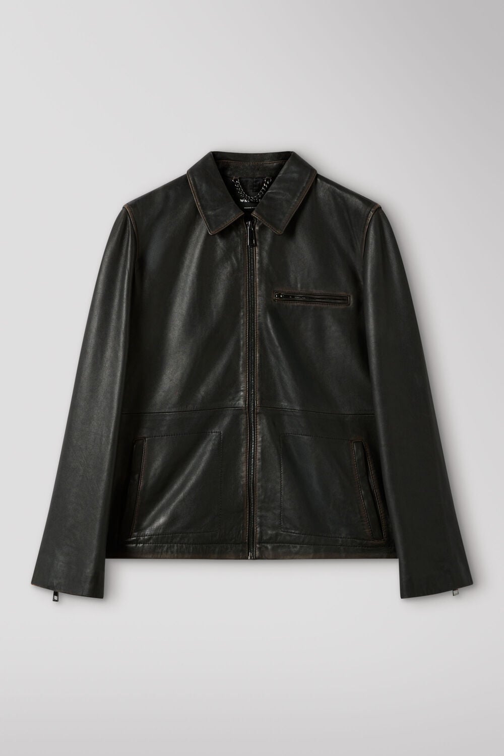 Kate Burnished Leather Jacket