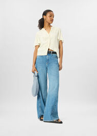 Floral Button Front Shirt