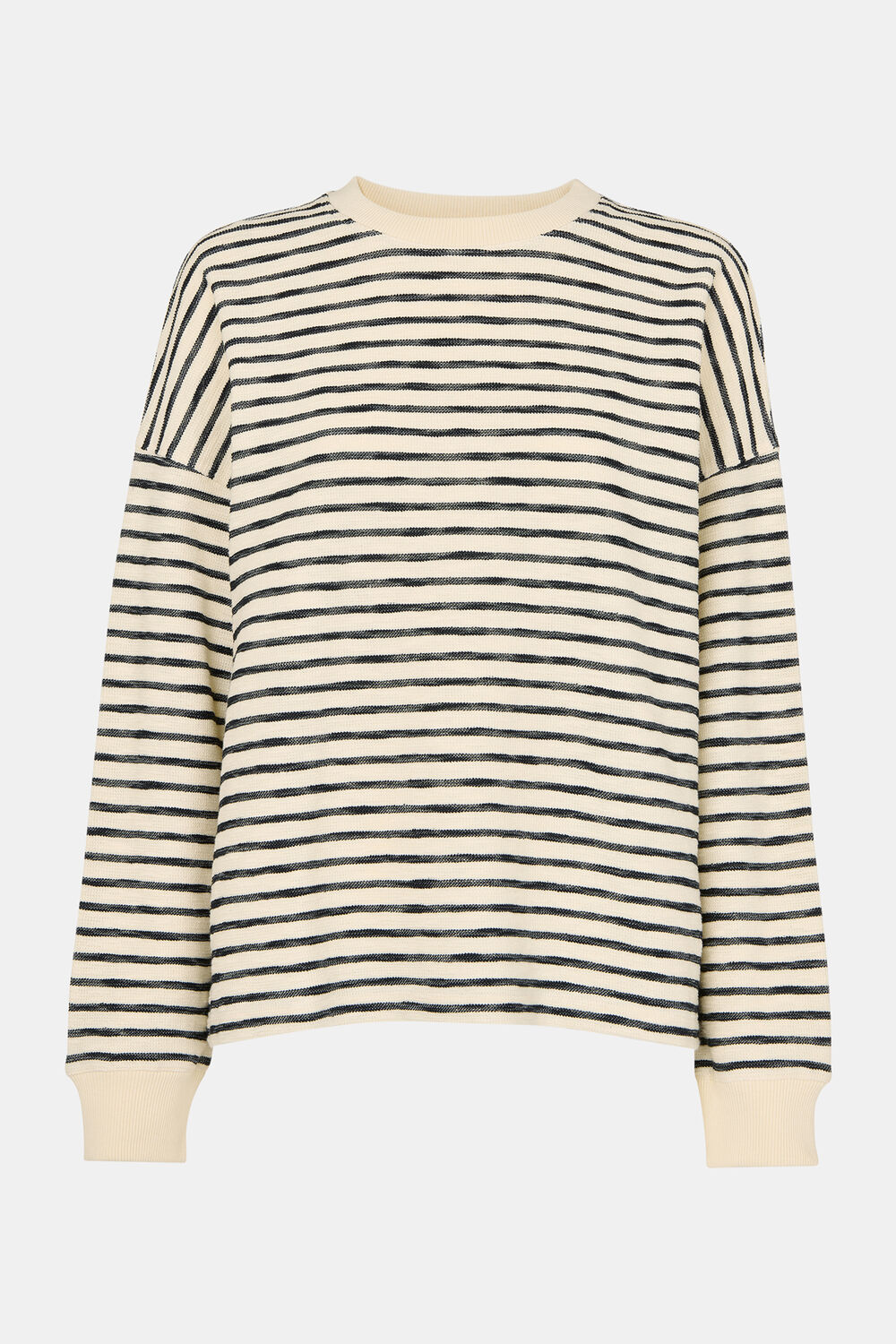 Textured Stripe Jersey Top