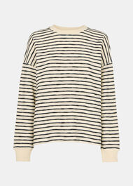 Textured Stripe Jersey Top