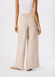 Wide Leg Linen Trouser